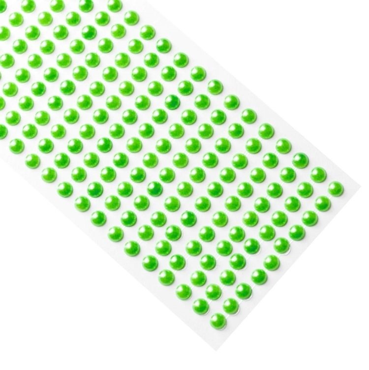 611 524 nalepovacie kamienky - polkoráliky zelené
