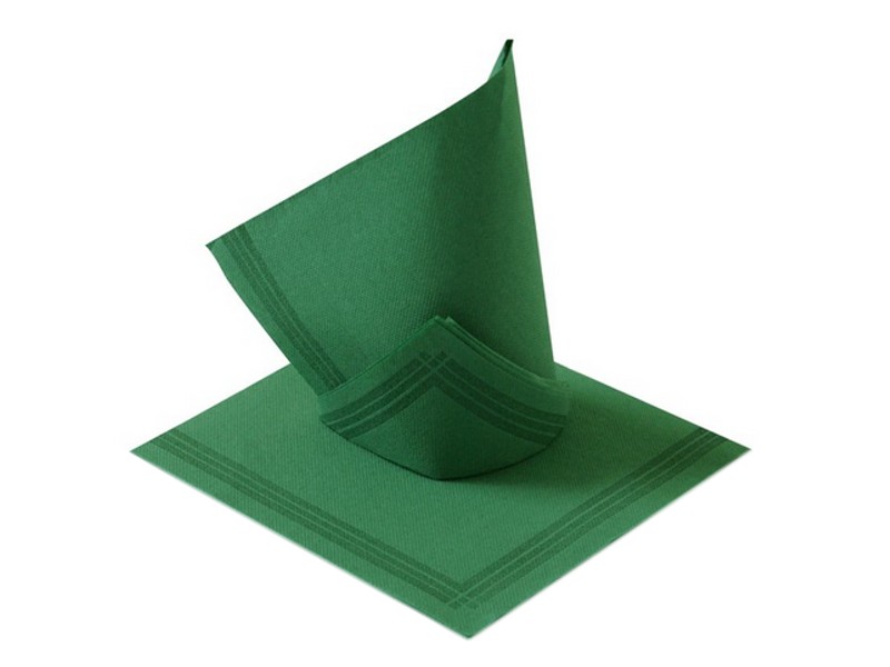 Papierové servítky tmavo zelené