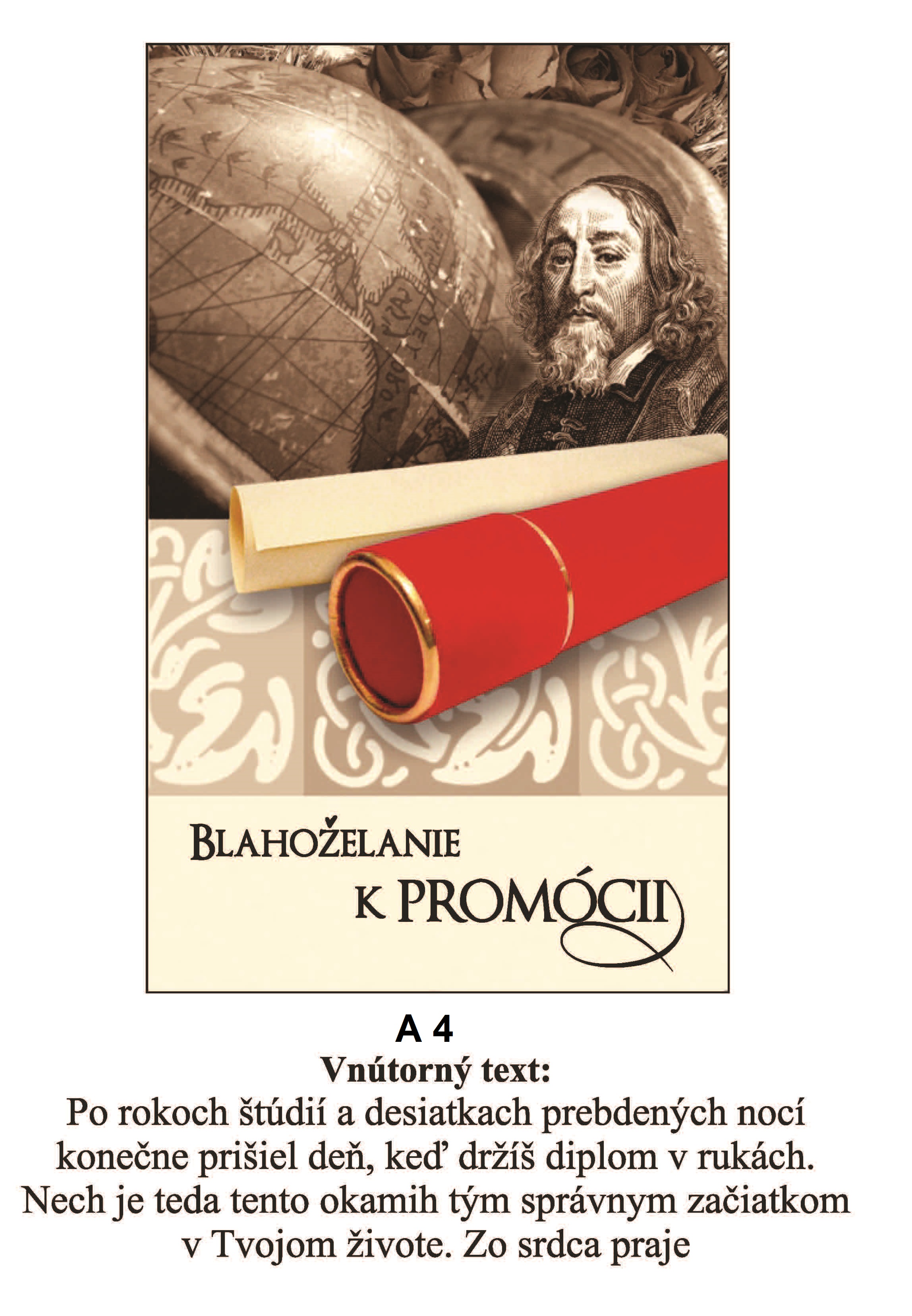 Blahoprajná karta PL 23 022 - K promócii