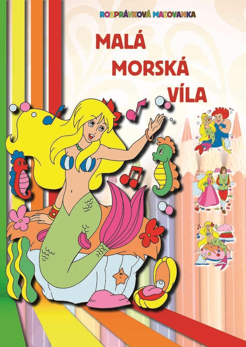 Omaľovánka - Malá morská víla (41)