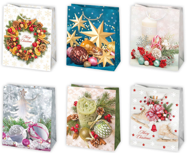 Darčeková taška vianočná T4 vzor 74