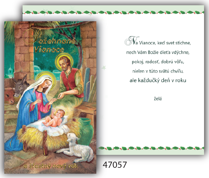 Vianočná karta D 47 057