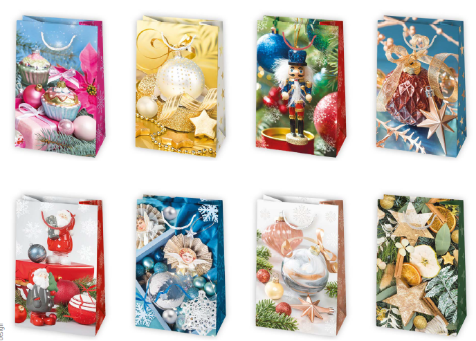 Darčeková taška vianočná T1 vzor 17