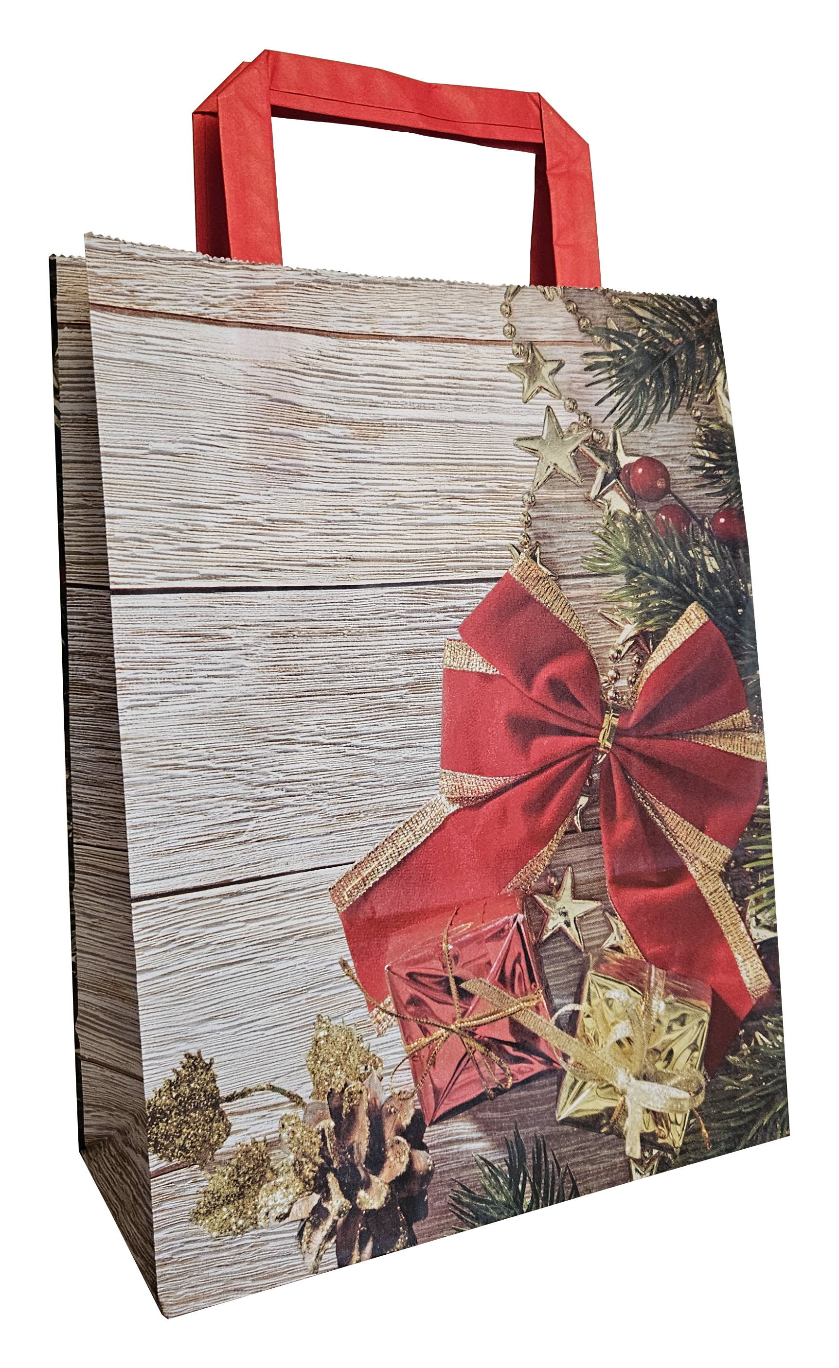 Darčeková taška vianočná 500 455 - Mašľa