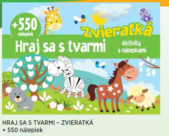 Hraj sa s tvarmi - zvieratká + 550 nálepiek (132)
