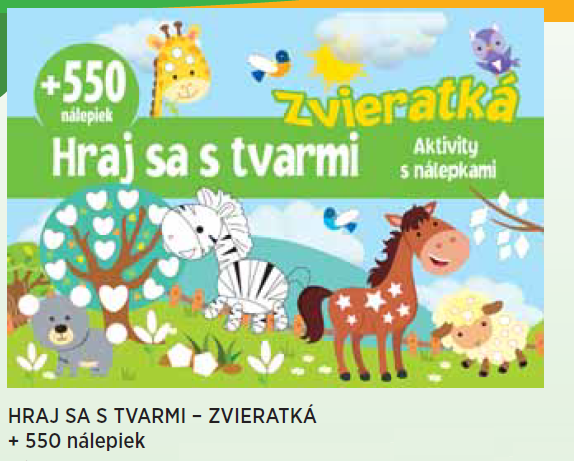 550+  nálepiek - Hraj sa s tvarmi - zvieratká (132)