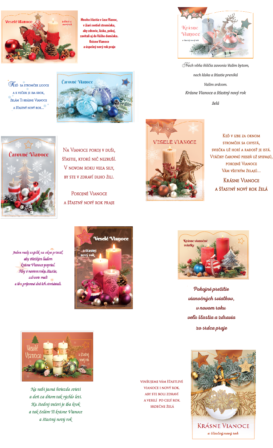 Vianočná pohľadnica brokátová, všeobecná séria č. 2