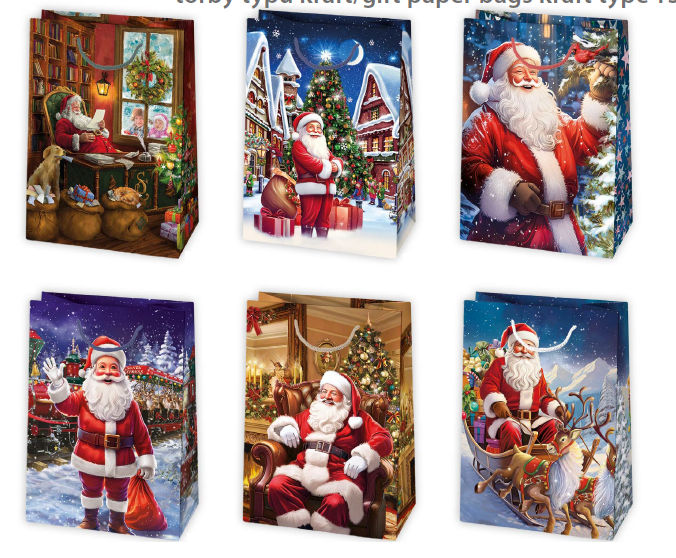 Darčeková taška vianočná T5 vzor 83