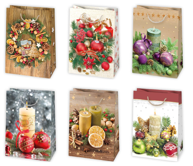 Darčeková taška vianočná T5 vzor 86