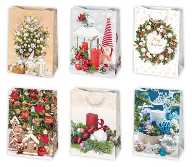 Darčeková taška vianočná T5 vzor 87