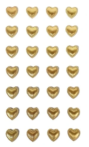 Nálepky - srdiečka HY - 4471 gold