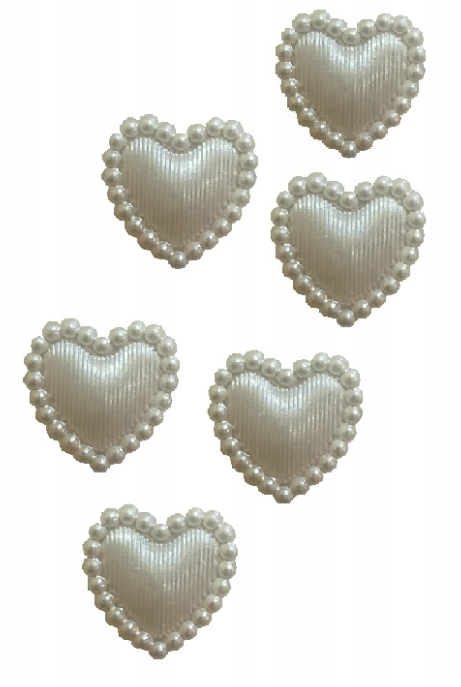Nálepky - srdiečka HY - 4472 silver