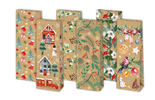 Darčeková taška vianočná T15EKO vzor 8