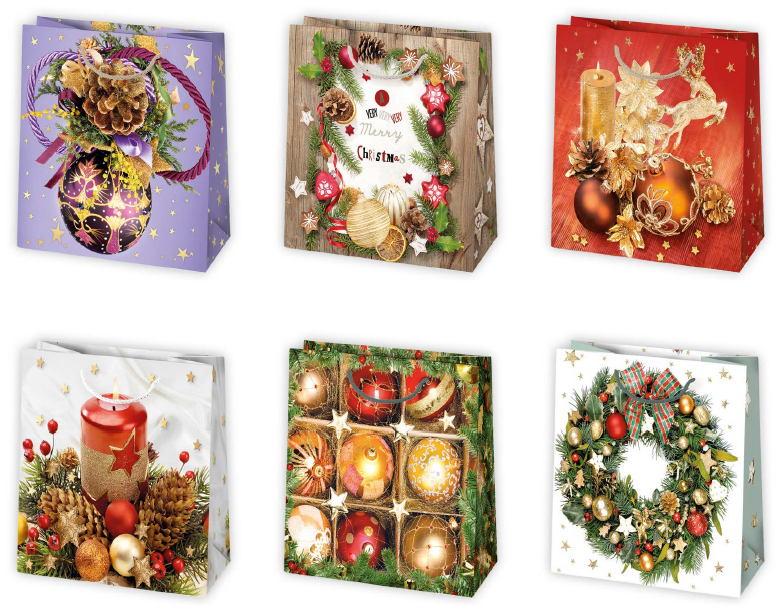 Darčeková taška vianočná T2 vzor 22