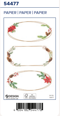 Samolepka 54477 - menovky na darčeky