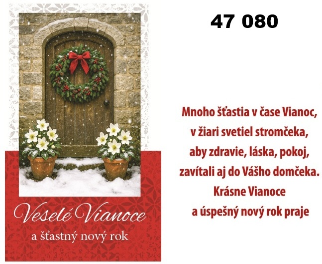 Vianočná karta W 47 080