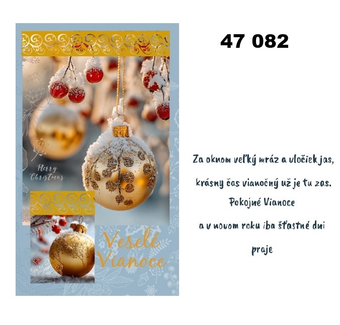 Vianočná karta W 47 082