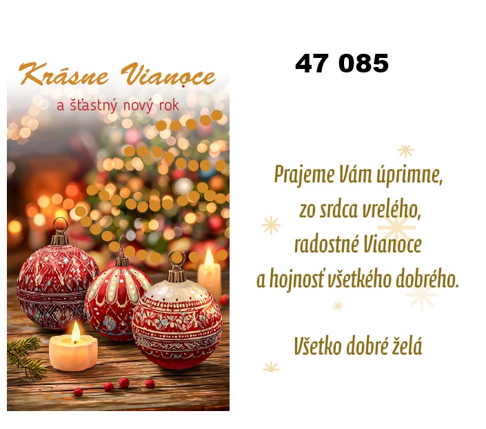 Vianočná karta W 47 085