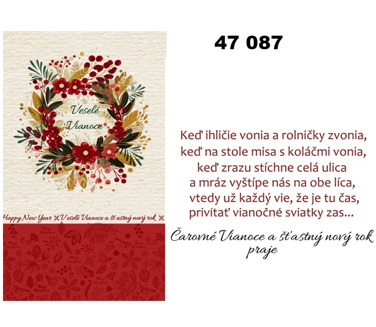 Vianočná karta W 47 087