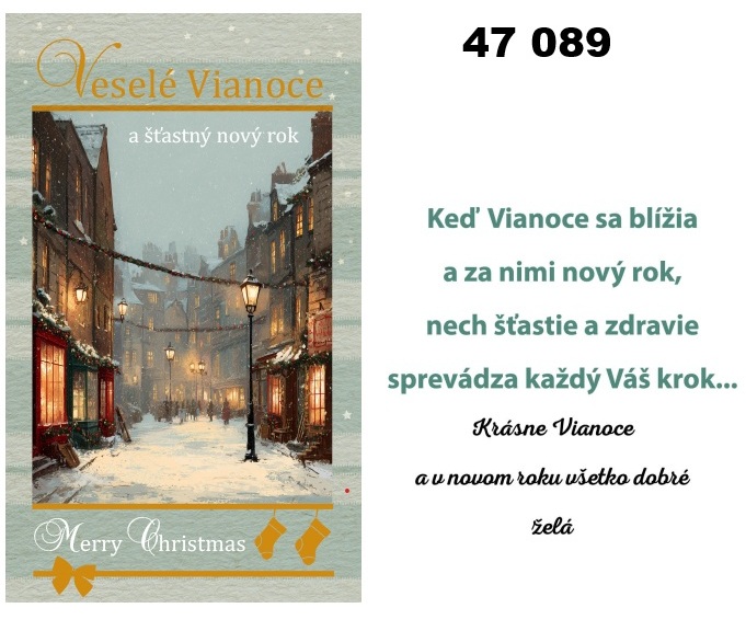 Vianočná karta W 47 089
