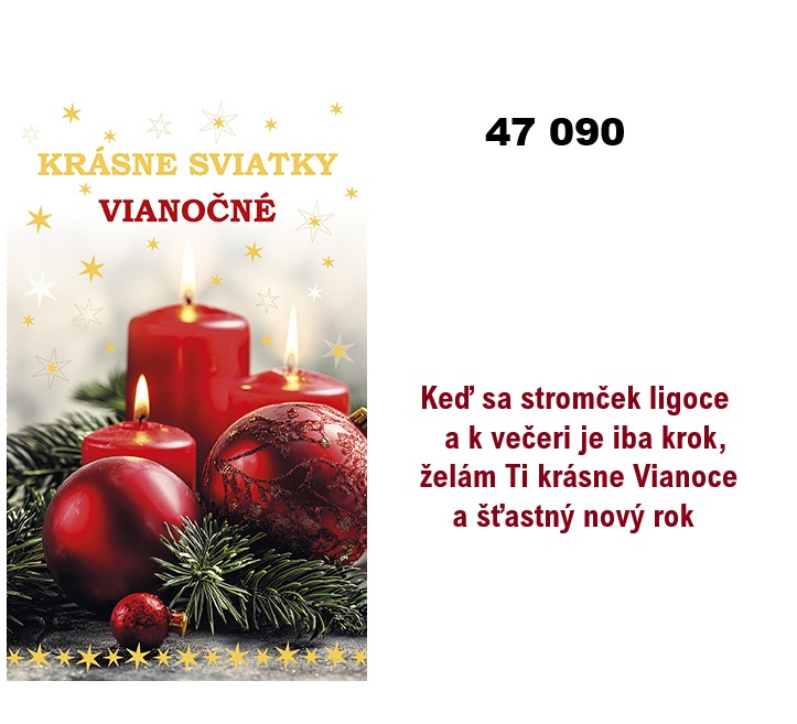Vianočná karta W 47 090