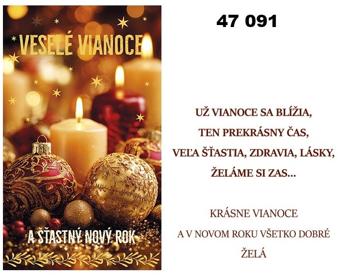 Vianočná karta W 47 091