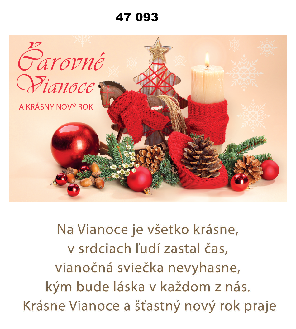 Vianočná karta W 47 093