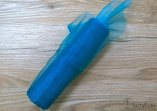 Organza 12 cm tyrkysová 024