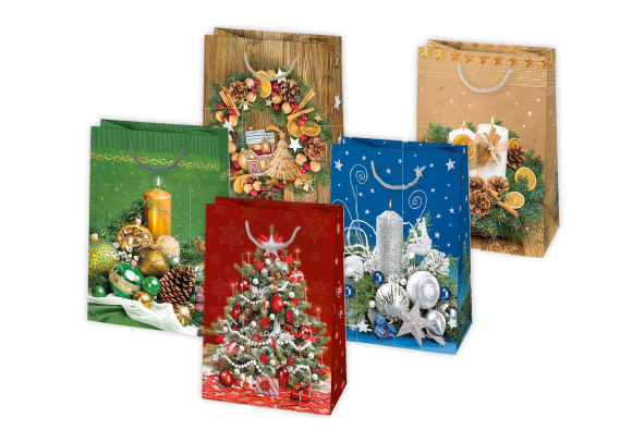 Darčeková taška vianočná T9 vzor 48