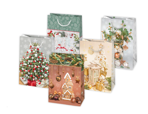 Darčeková taška vianočná T10 vzor 27