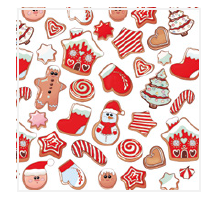 Vianočné servítky DAISY 24701