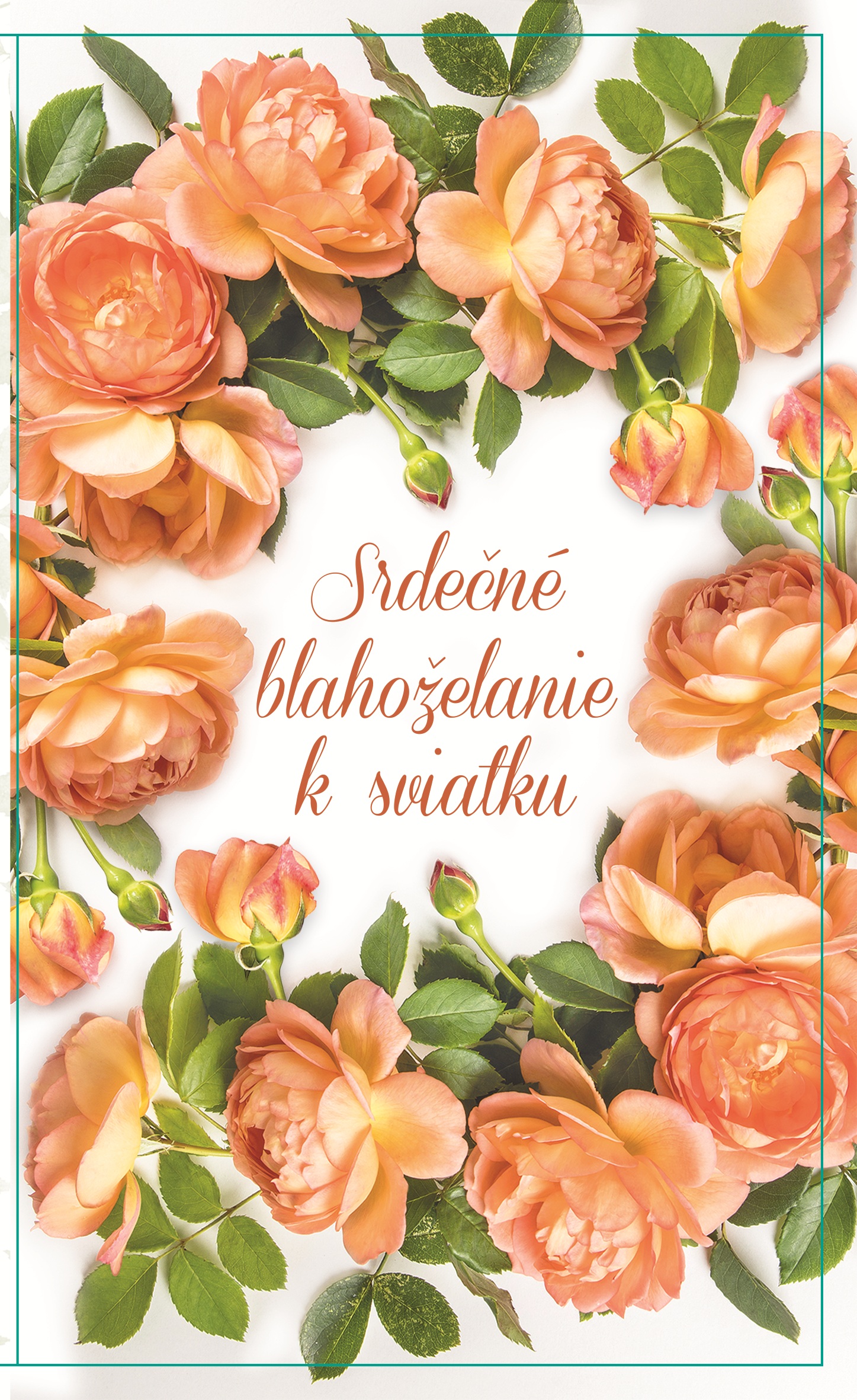 Blahoprajná karta KB4 65206 - Srdečné blahoželanie k sviatku