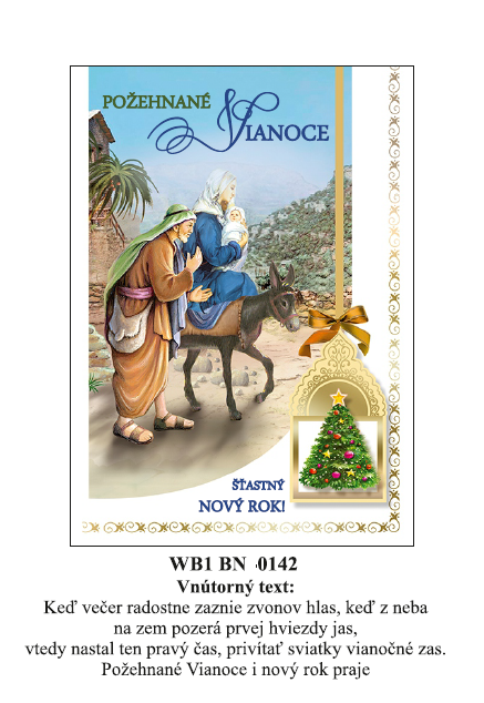 Vianočná karta WB1 BN 142