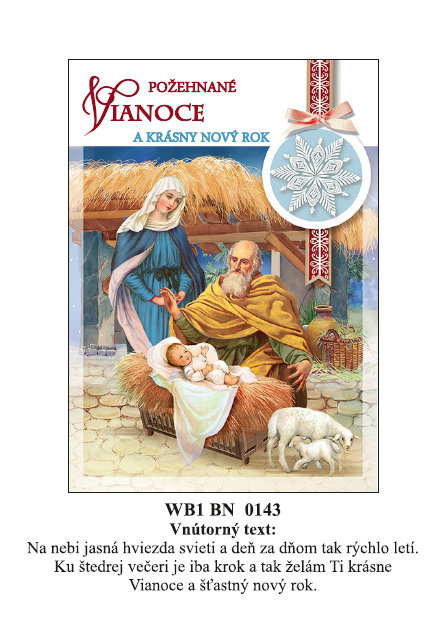 Vianočná karta WB1 BN 143