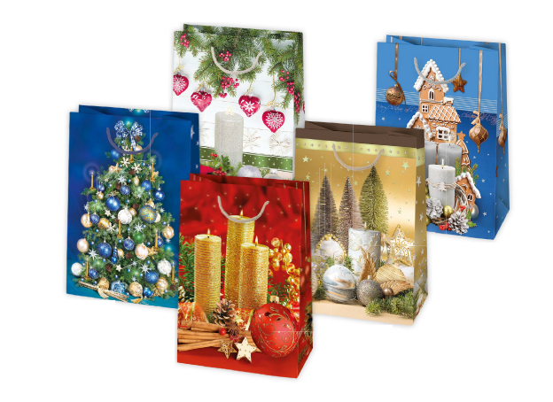 Darčeková taška vianočná T10 vzor 26