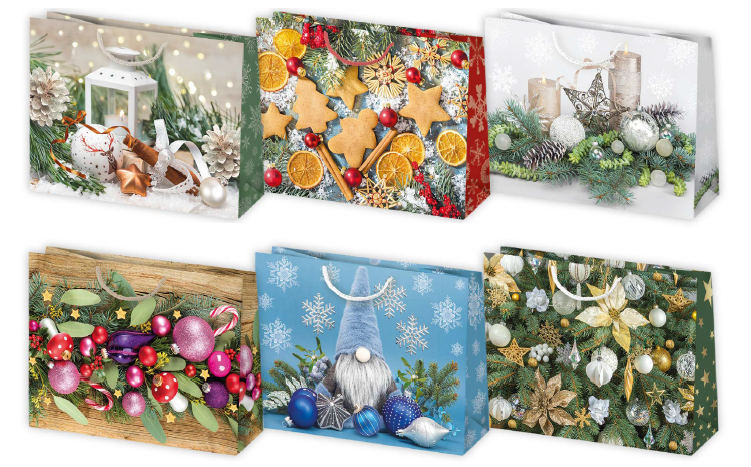 Darčeková taška vianočná T6 vzor 31