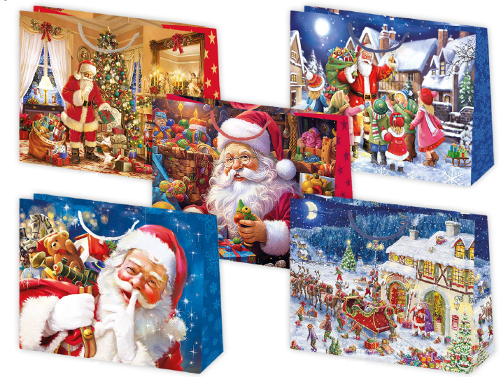 Darčeková taška vianočná T8 vzor 36