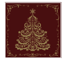 Vianočné servítky DAISY 24803