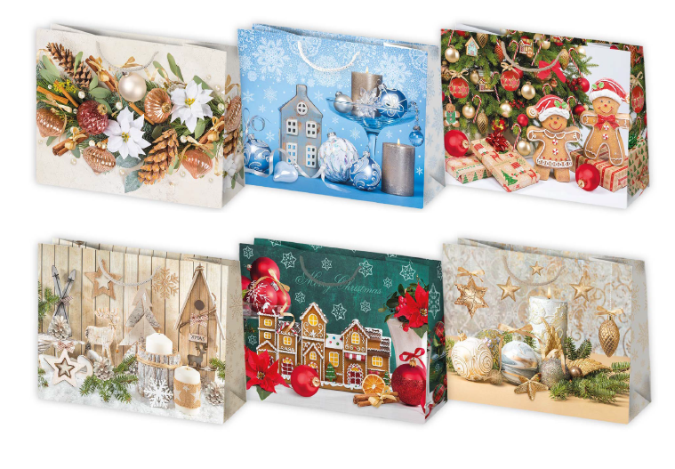 Darčeková taška vianočná T6 vzor 33