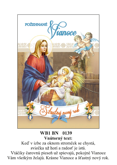 Vianočná karta WB1 BN 139