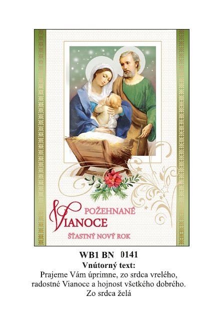 Vianočná karta WB1 BN 141